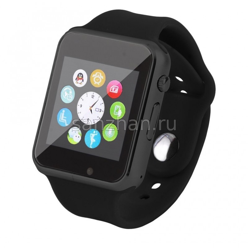 Умные часы-телефон Smart Watch A1 (черные)