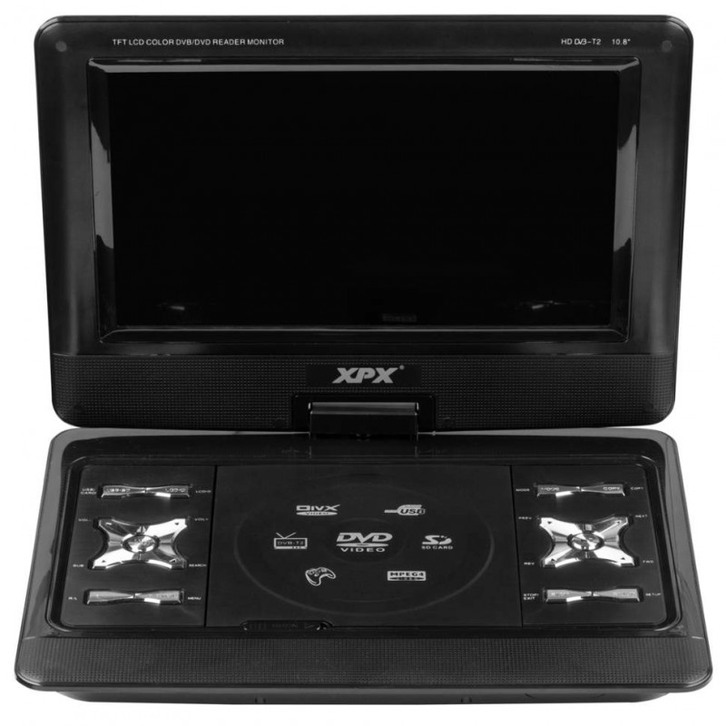 Портативный цифровой DVD-плеер 10" XPX EA-1049L с тюнером DVB-T2 (Корея)