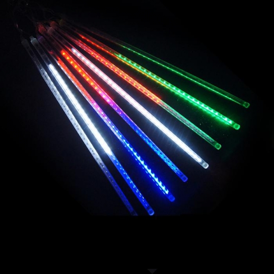 Гирлянда уличная "Тающие сосульки" светодиодная, 7 шт/комплект х 80 см Многоцветная