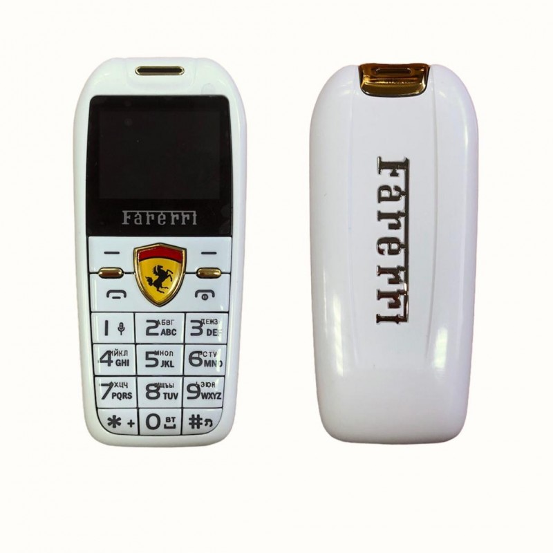 Кнопочный мини телефон с двумя SIM-картами BF488 белый