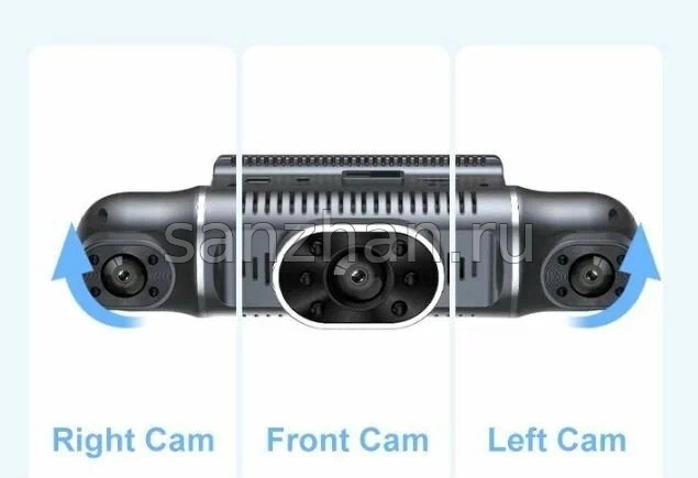 Автомобильный видеорегистратор на 4 камеры XPX P40 PRO (4K 3840x2160P) Корея